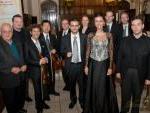 i musicisti della Windsor Symphony Orchestra con Marino, Grilli e Nicoli
